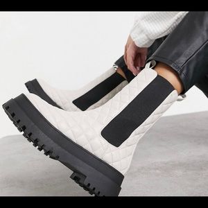 Public Desire quilted chunky boots